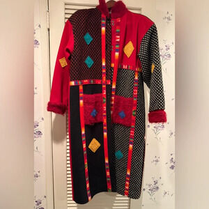 Coloratura Long Wool & Mohair Winter Coat in Size Medium/Large